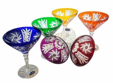Marika Barvni kristalni kozarci za martini 110 ml Olive Grinder