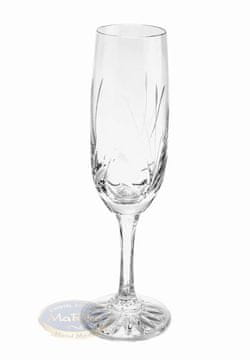 Marika Kristalni kozarci za šampanjec 170ml Frozen Leaf 6 kosov