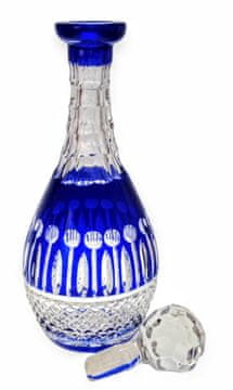 Marika Kobaltov kristalni dekanter za vino 700 ml francoski