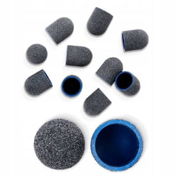Aba Group Brusilni nastavki za pedikuro 13 mm, granulacija 120 - 10 kosov