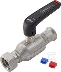 KROGELNI VENTIL S POLOVIČNIMI VIJAKI INOX 22 G3/4"