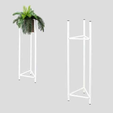 DE Stojalo za cvetlične lončke iz kovine, belo, Loft Sens M, MAX. POT 26 cm