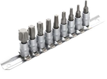 Kraft&Dele Komplet nastavkov z 1/4" nastavki, 9 kosov, KD10241