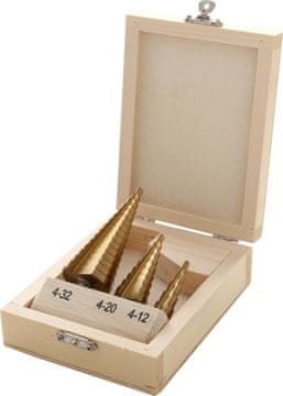 Kraft&Dele Stopničasti svedri 4-12, 4-20, 4-32 mm 3 kosi KD10244