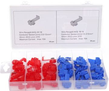 Kraft&Dele Komplet hitrih konektorjev za kable 50 kosov KD10481