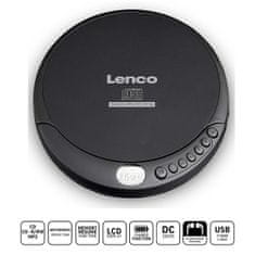LENCO Prenosni CD MP3 predvajalnik s črno zaščito proti udarcem