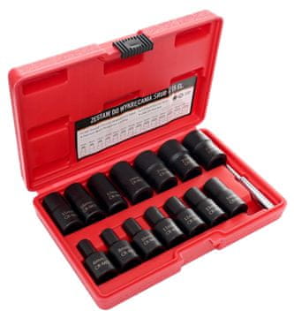 Kraft&Dele Nasadni ključi za strojno obdelane vijake 1/2"" 6-23 mm 15 kosov KD11793