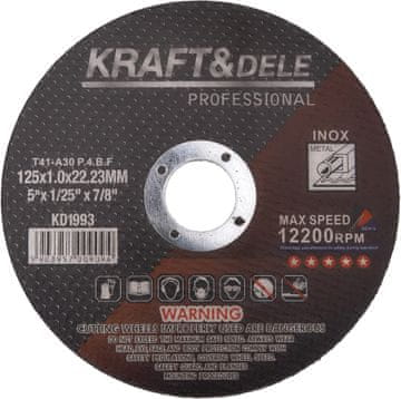 Kraft&Dele Rezalni disk za kovino 125x1,0x22,23 mm KD1993