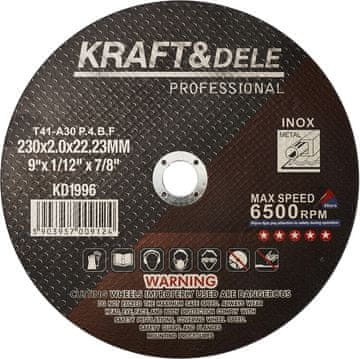 Kraft&Dele Rezalni disk za kovino 230 x 2,0 x 22,23 mm KD1996