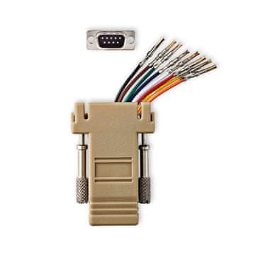 Nedis Serijski adapter | Adapter | D-SUB 9-pin ženski | RJ45 ženski | Ponikljano | Slonokoščena | Škatla