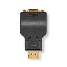 Nedis Adapter Displayport | DisplayPort moški | VGA ženski 15p | 1080p | Pozlačeno | Naravnost | Okrogla | ABS | antracit | Škatla