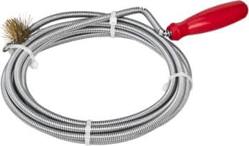 Kraft&Dele Kanalizacijski spiralni tulec za cevi s krtačo 6 mm x 3 m KD11768