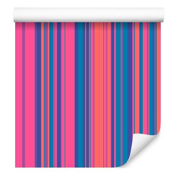 Moderna in barvita črtasta tapeta za dnevno sobo in spalnico 50x1000 cm