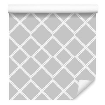 Geometrična in moderna karo tapeta za dnevno sobo in spalnico 50x1000 cm
