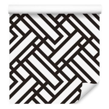 Tapeta z geometrijskim vzorcem za dnevno sobo in spalnico 50x1000 cm