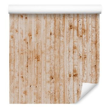 Svetle lesene tapete iz lesenih plošč za dnevno sobo in spalnico 50x1000 cm