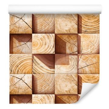 Mozaična lesena tapeta za dnevno sobo in spalnico 50x1000 cm
