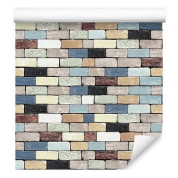 Barvita tapeta iz opeke za dnevno sobo in spalnico 50x1000 cm
