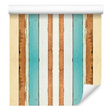 Barvite lesene tapete za dnevno sobo in spalnico 50x1000 cm