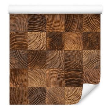 Mozaična lesena tapeta za dnevno sobo in spalnico 50x1000 cm