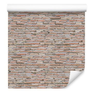 3D tapeta z motivom stare opeke za dnevno sobo in spalnico 50x1000 cm
