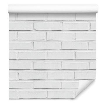 Opečna tapeta belo-siva za dnevno sobo in spalnico 50x1000 cm