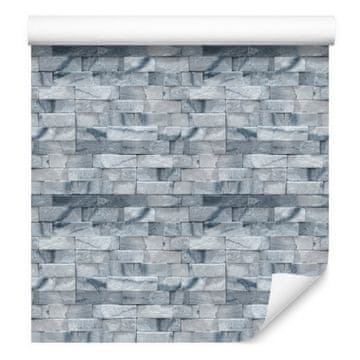 Elegantna tapeta z opeko v sivih odtenkih za dnevno sobo in spalnico 50x1000 cm