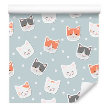 Tapeta z motivom muck in krogov za dnevno sobo in spalnico 50x1000 cm