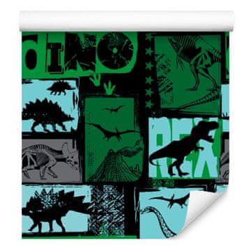 Fototapeta z dinozavri za dnevno sobo in spalnico 50x1000 cm