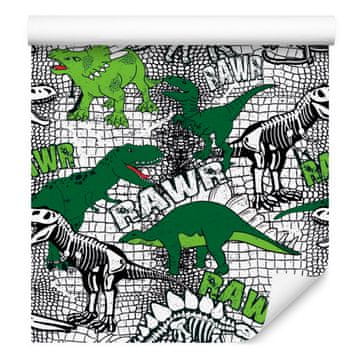 Fototapeta z dinozavri in živalmi za najstnike za dnevno sobo in spalnico 50x1000 cm