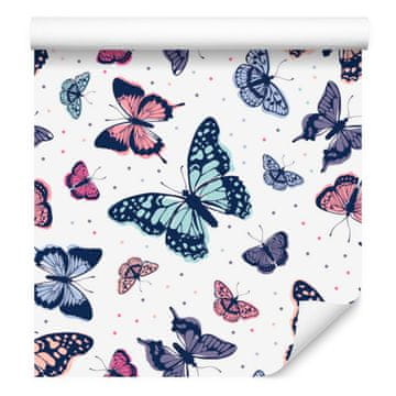 Tapeta z metulji za dnevno sobo in spalnico 50x1000 cm