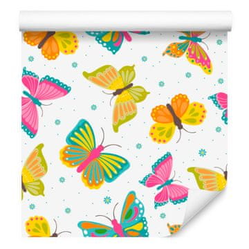 Tapeta z barvitimi metulji za dnevno sobo in spalnico 50x1000 cm
