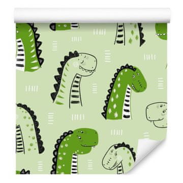 Fototapeta z dinozavri in naravo za dnevno sobo in spalnico 50x1000 cm