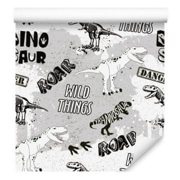 Fototapeta z dinozavri in živalmi za dnevno sobo in spalnico 50x1000 cm