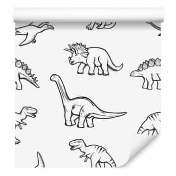 Fototapeta z dinozavri in živalmi za dnevno sobo in spalnico 50x1000 cm