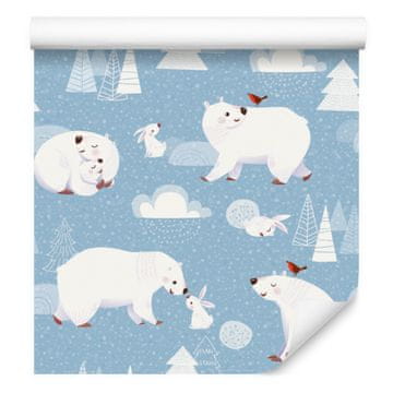 Tapeta z motivom polarnih živali za dnevno sobo in spalnico 50x1000 cm