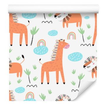 Fototapeta Safari Živali Levi Mavrice za dnevno sobo in spalnico 50x1000 cm
