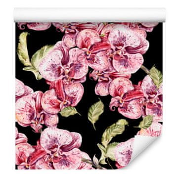 Tapeta z orhidejami in naravnimi cvetovi za dnevno sobo in spalnico 50x1000 cm