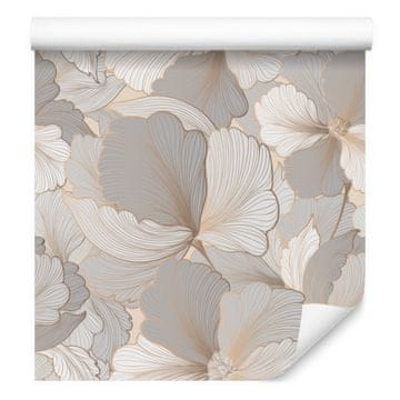 Tapeta z rožnimi listi Vintage Flowers 50x1000 cm