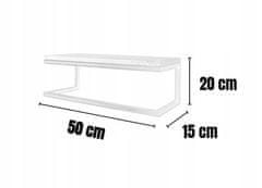 DE VISEČA POLICA ZA KOPALNIŠKO STENO 15x50x20 Fenery S Črna Kovina Les