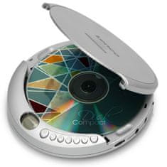 LENCO Prenosni CD MP3 predvajalnik anti-shock Silver