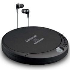 LENCO Prenosni CD MP3 predvajalnik s črno zaščito proti udarcem