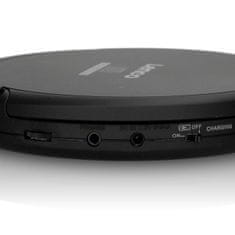 LENCO Prenosni CD MP3 predvajalnik s črno zaščito proti udarcem