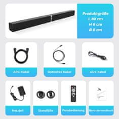 L&L Soundbar 2.0 za TV z Bluetoothom in 3D zvokom