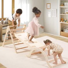 Montessori plezalni komplet za otroke, stabilen trikotnik, lesen 5-v-1