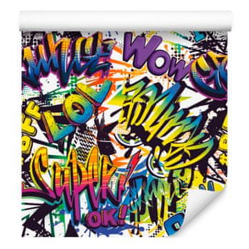 Barvita tapeta z grafiti za dnevno sobo in spalnico 50x1000 cm