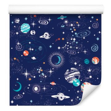Fototapeta planeti vesolje zvezde za dnevno sobo in spalnico 50x1000 cm