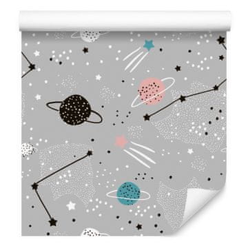 Tapeta Cosmos v skandinavskem slogu za dnevno sobo in spalnico 50x1000 cm