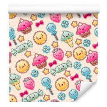 Tapeta Joyful Sweets za dnevno sobo in spalnico 50x1000 cm