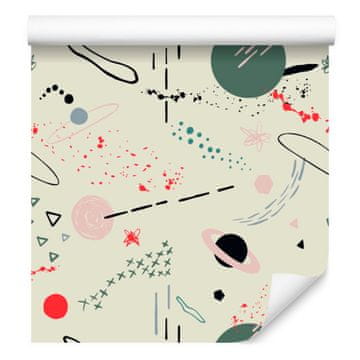 Tapeta Cosmos v skandinavskem slogu za dnevno sobo in spalnico 50x1000 cm
